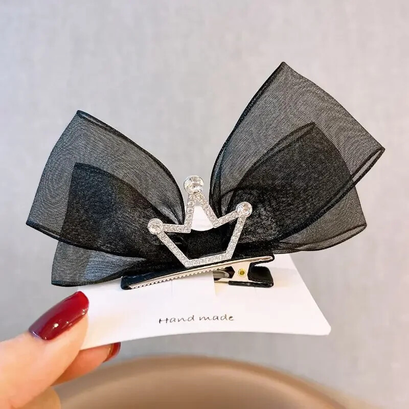 Koreai géz Gyermek masni hajtű 3D Princess Crown Hajtű Születésnapi fotózás Fejfedők Lányok Gyerek Hajkiegészítők