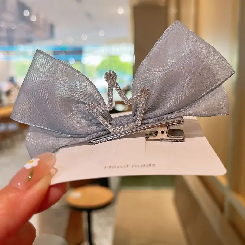 Koreai géz Gyermek masni hajtű 3D Princess Crown Hajtű Születésnapi fotózás Fejfedők Lányok Gyerek Hajkiegészítők