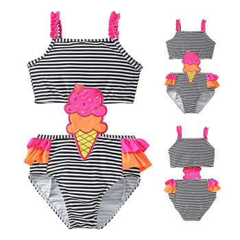 Κάλυμμα μαγιό για κορίτσια Παιδικό μαγιό Baby girls Ice print Swimsuit Guard Μαγιό για νήπιο κορίτσι