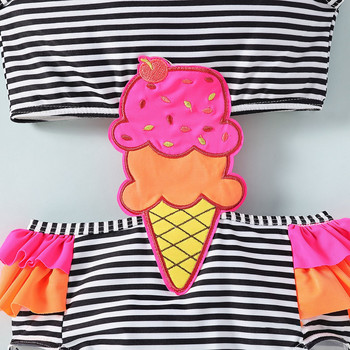 Κάλυμμα μαγιό για κορίτσια Παιδικό μαγιό Baby girls Ice print Swimsuit Guard Μαγιό για νήπιο κορίτσι