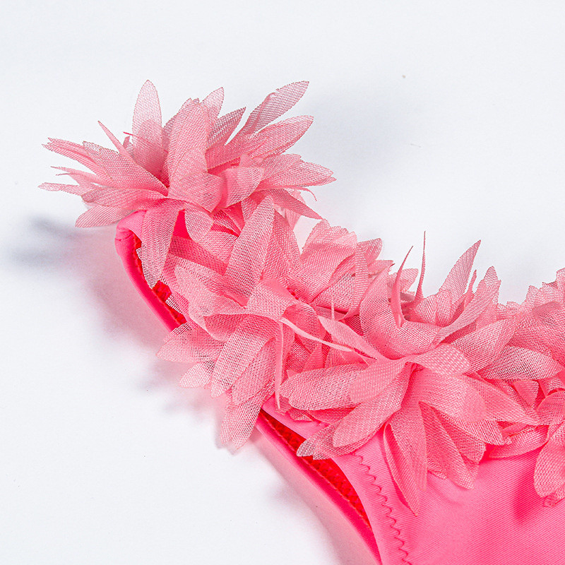 2024. gada jauni meiteņu peldkostīmi, bērnu volāni, jauki topi Šorti bikini komplekti bērniem vasaras rozā peldkostīms pusaudžu saldais pludmales apģērbs