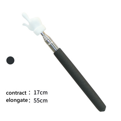 Ištraukiamas mokytojo rodyklės piršto dizainas, nerūdijančio plieno teleskopinis mokyklinis rodyklė, skirtas mokytojui klasėje