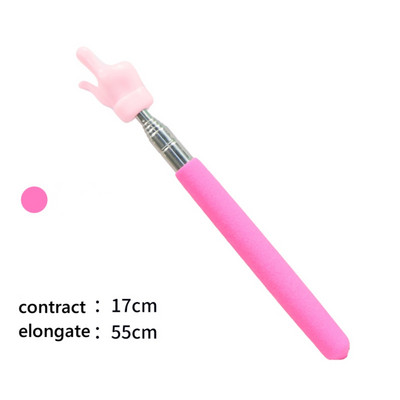 Ištraukiamas mokytojo rodyklės piršto dizainas, nerūdijančio plieno teleskopinis mokyklinis rodyklė, skirtas mokytojui klasėje