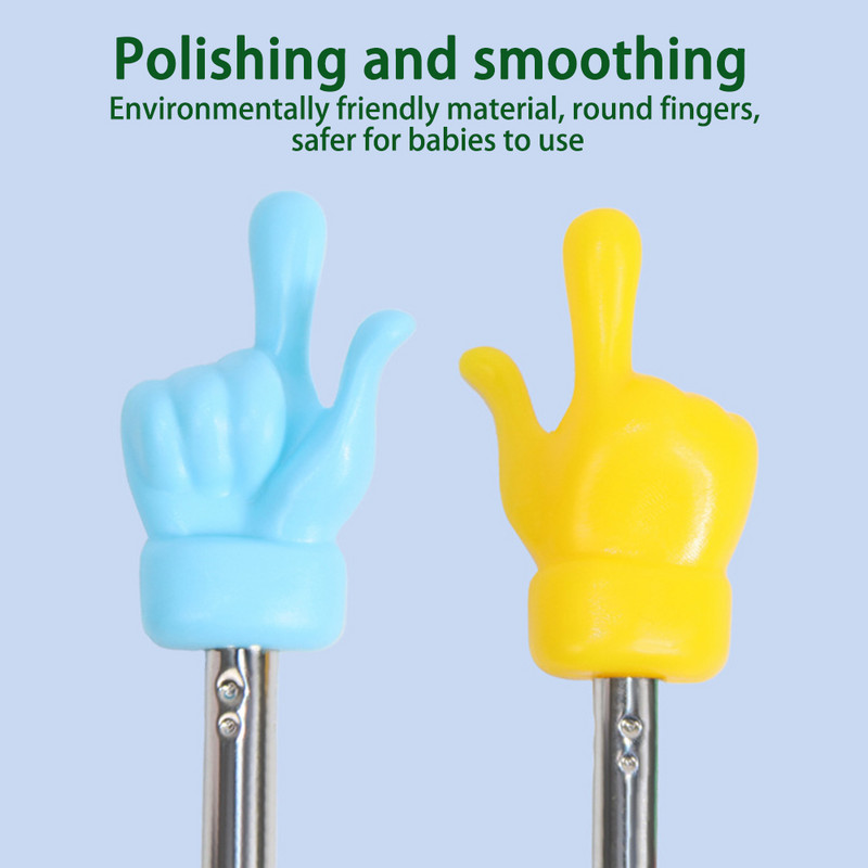 Ištraukiamas mokytojo rodyklės piršto dizainas, nerūdijančio plieno teleskopinis mokyklinis rodyklė, skirtas mokytojui klasėje