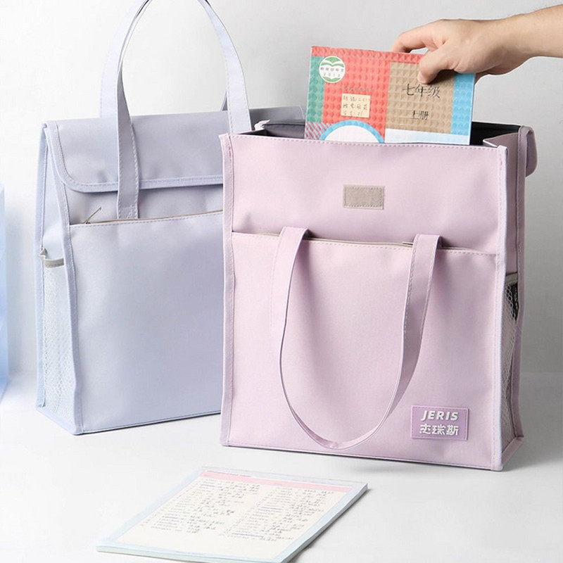 A4-es irattartók Tanulói oktató táskák Iratrendező hordtáska Szabadidő Kézitáska Nagy kapacitású Oxford Ruha Iskolatáskák Iskola