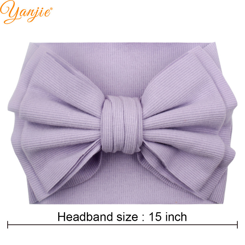 Μόδα 2022 Χειμερινό μαλλί πλεκτό 7" Φιόγκος μαλλιών διπλής στρώσης Βρεφική κεφαλή Χειροποίητα αξεσουάρ μαλλιών Αξεσουάρ κεφαλής κεφαλής