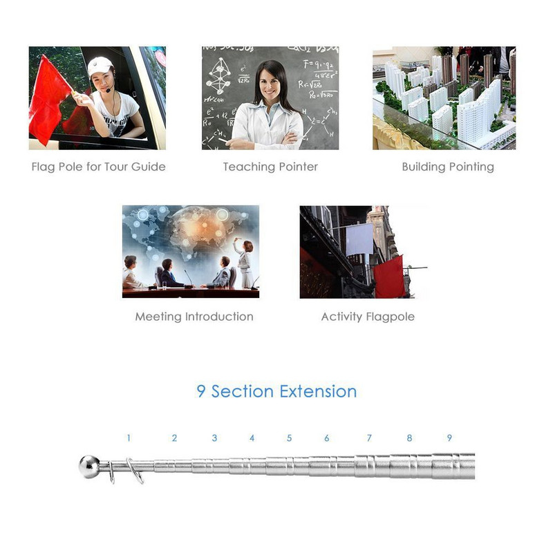 PPT prezentācija Rokas vējziežu rokas karoga stabs Ekskursijas ceļvedis Karoga masts Skolotāju rādītājs Teleskopiskais karoga stabs