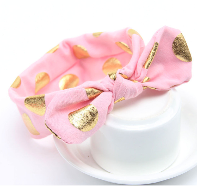 Puha haj kötés nyakkendő pánt fejpánt masni turbán gyermekek újszülött gyerekek kislány kiegészítők csípős pontozott fejfedők 