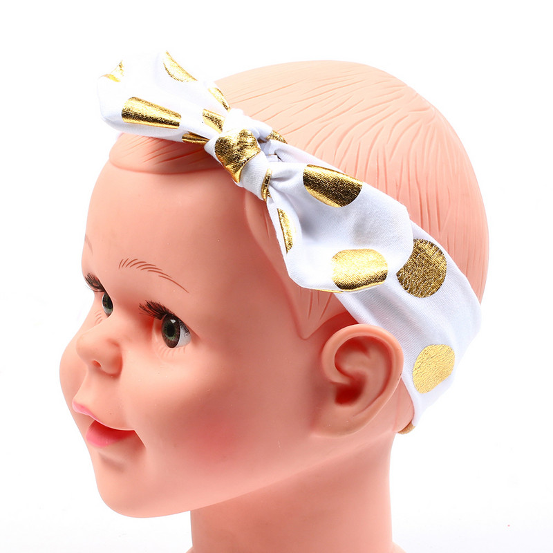 Puha haj kötés nyakkendő pánt fejpánt masni turbán gyermekek újszülött gyerekek kislány kiegészítők csípős pontozott fejfedők 