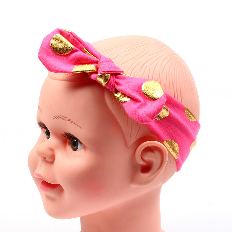 Puha haj kötés nyakkendő pánt fejpánt masni turbán gyermekek újszülött gyerekek kislány kiegészítők csípős pontozott fejfedők 