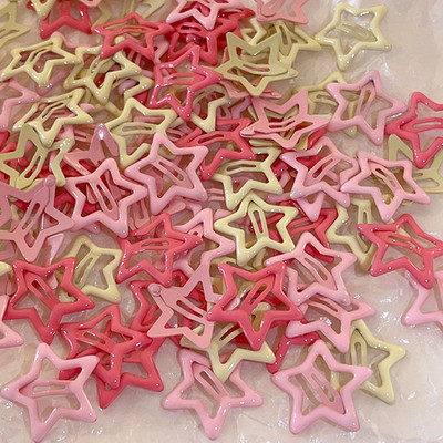 10 kom/lot nove kopče s crvenom zvijezdom za djevojčice, ukosnice u obliku kapi vode, crne ukosnice, ženske srebrne kopče za kosu, dodaci