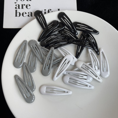 10 kom/lot nove kopče s crvenom zvijezdom za djevojčice, ukosnice u obliku kapi vode, crne ukosnice, ženske srebrne kopče za kosu, dodaci