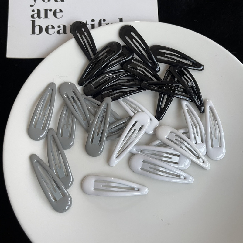 10 kom/lot nove kopče s crvenom zvijezdom za djevojčice, ukosnice u obliku kapi vode, crne ukosnice, ženske srebrne kopče za kosu, dodaci