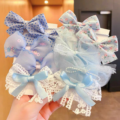 10db Virágos Rugalmas Hajpántok Gyerekek Lányok Édes Hajkötők Divat Gumiszalagok Rugalmas Bowknot Hajpántok Hajkiegészítők
