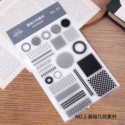 A napi használatú számokhoz akril fogantyúkkal, a diákszámlákhoz készült dekoratív bélyegzők pedig scrapbookozáshoz használhatók