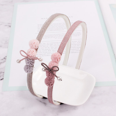 1 DB Gézutánzat Csokornyakkendő Hajpánt Aranyos Gyerekek Rajzfilm lányok Hajkarika Fejfedő Csipke haj kiegészítők