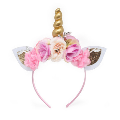 Jednorog 1. rođendanska djevojka Traka za glavu Baby Shower Party Dječji obruč za kosu Trake za kosu Dodaci Unicorn Party Decor Pokrivala