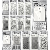 Ziedu un lapu rotājums 2024. gada jauna raksta grafiti zīmēšanas rīka smidzināšanas krāsošanas veidnes DIY logu albuma dekors