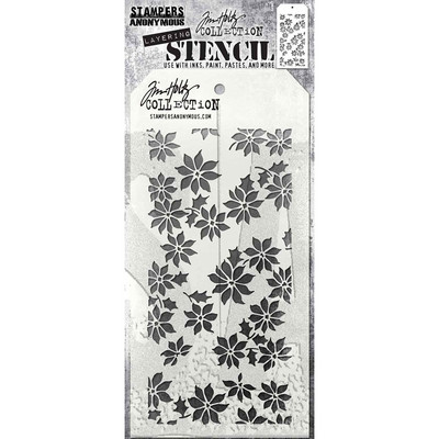 Ziedu un lapu rotājums 2024. gada jauna raksta grafiti zīmēšanas rīka smidzināšanas krāsošanas veidnes DIY logu albuma dekors