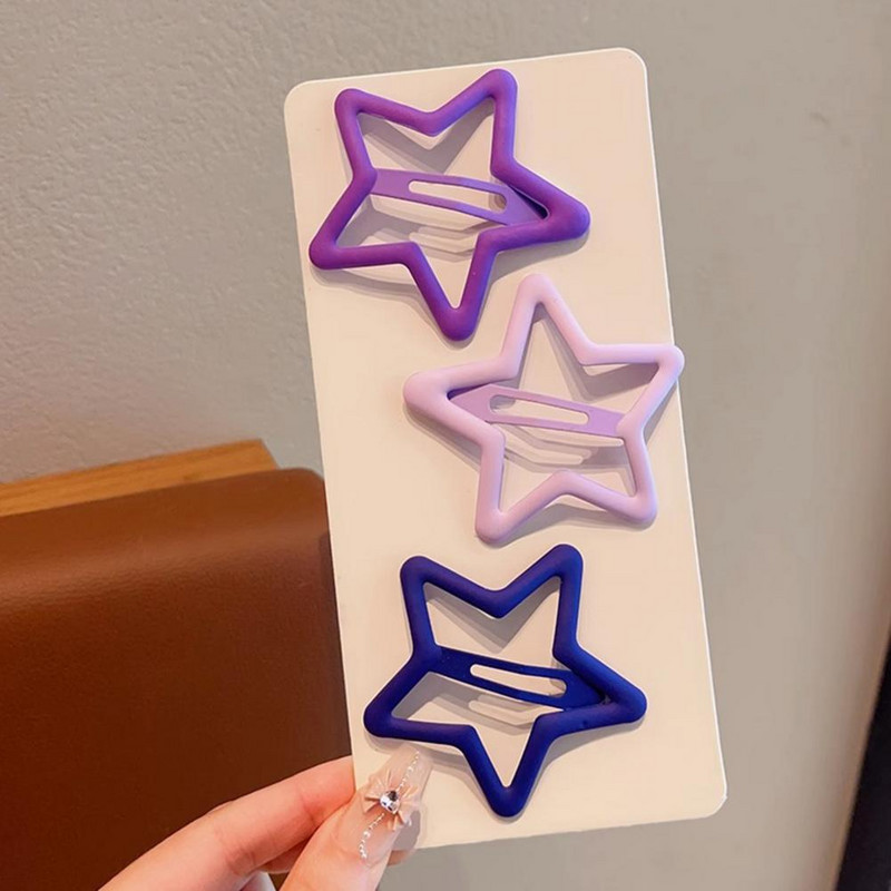 Erős hajkiegészítők Csillag hajcsatok Hercegnős stílusú Gyerek hajtűk Vágott csillag alakú Csúszásgátló, feszes lány haj