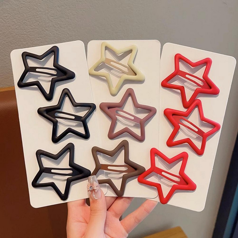 Erős hajkiegészítők Csillag hajcsatok Hercegnős stílusú Gyerek hajtűk Vágott csillag alakú Csúszásgátló, feszes lány haj