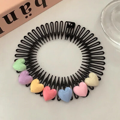 Rajzfilm Aranyos Csillag Hajtű Gyerek frufru Törött haj Betét Fésű Hajtű Lányok Gyerek Cukorka Szín Édes Haj karika Kiegészítők