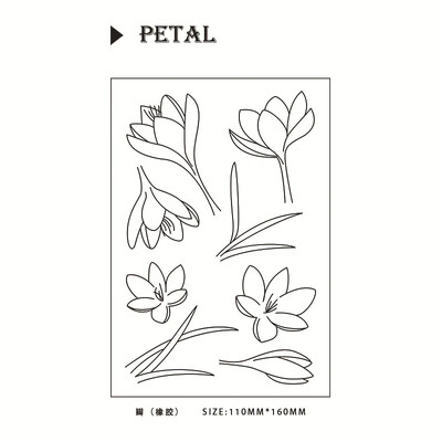 1 kom prozirnih markica s različitim uzorcima, albumi za albume, papirnate čestitke, DIY dnevnik rukotvorina, silikonske brtve