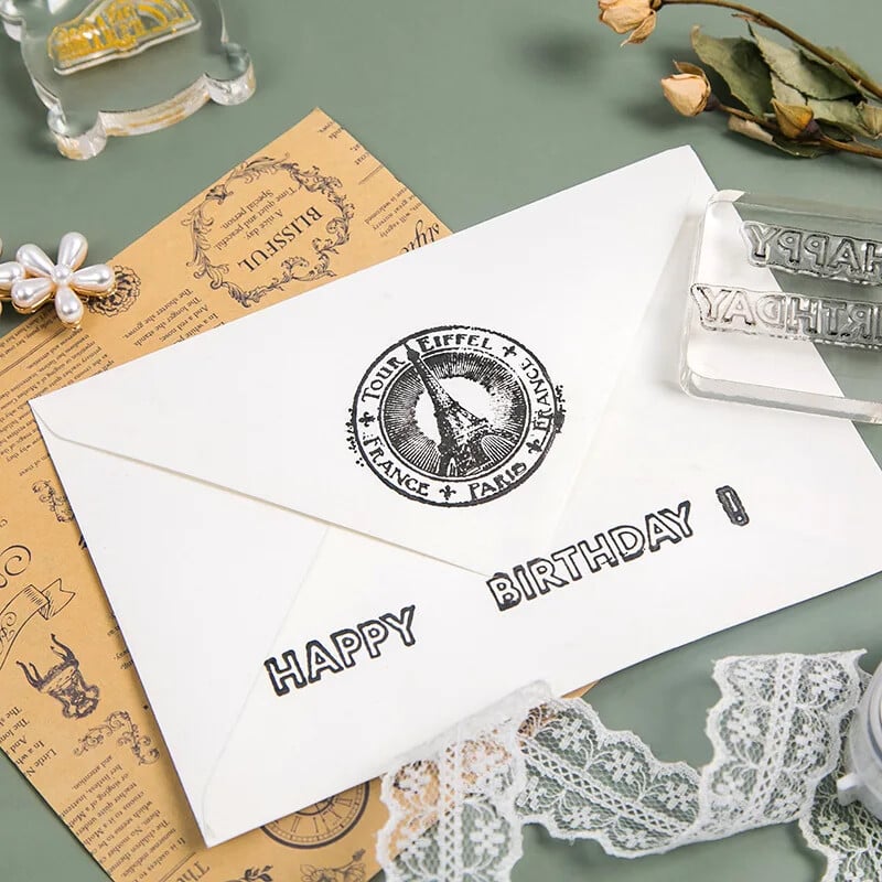 1 kom prozirnih markica s različitim uzorcima, albumi za albume, papirnate čestitke, DIY dnevnik rukotvorina, silikonske brtve