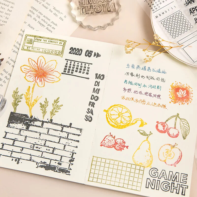 1 kom prozirnih markica s različitim uzorcima, albumi za albume, papirnate čestitke, DIY dnevnik rukotvorina, silikonske brtve