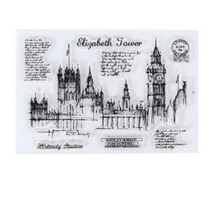 Japán átlátszó szilikon pecsét retro ikon DIY fotóalbum kártya kézi számla bélyegek bélyegek scrapbooking dekorátornak