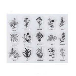 Japán átlátszó szilikon pecsét retro ikon DIY fotóalbum kártya kézi számla bélyegek bélyegek scrapbooking dekorátornak