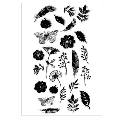 Japán átlátszó szilikon pecsét retro ikon DIY fotóalbum kártya kézi számla bélyegek bélyegek scrapbooking dekorátornak