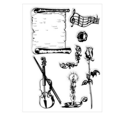 Japán átlátszó szilikon pecsét retro ikon DIY fotóalbum kártya kézi számla bélyegek bélyegek scrapbooking dekorátornak