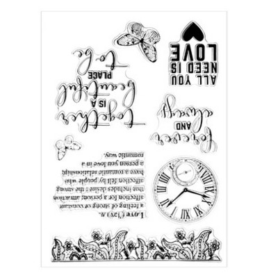 Japán átlátszó szilikon pecsét retro ikon DIY fotóalbum kártya kézi számla bélyegek bélyegek scrapbooking dekorátornak