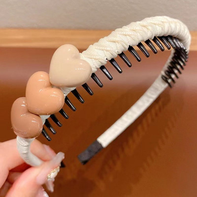 Új lány fejpánt Aranyos szerelmes szív virág fogazott hajpántok gyerekeknek gyerekeknek szép haj Díszítés hajkarikák divatos hajkiegészítők