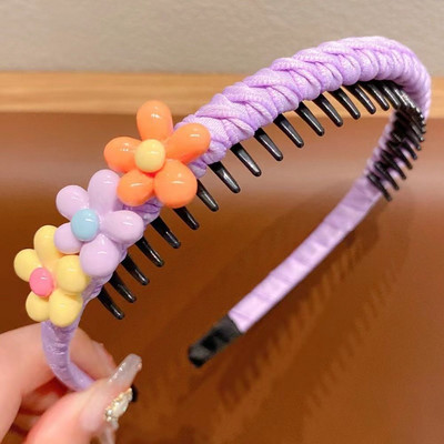 Új lány fejpánt Aranyos szerelmes szív virág fogazott hajpántok gyerekeknek gyerekeknek szép haj Díszítés hajkarikák divatos hajkiegészítők