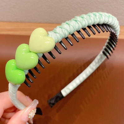 Új lány fejpánt Aranyos szerelmes szív virág fogazott hajpántok gyerekeknek gyerekeknek szép haj Díszítés hajkarikák divatos hajkiegészítők