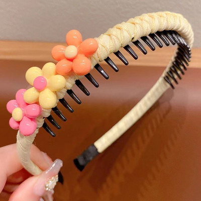 Új lány fejpánt Aranyos szerelmes szív virág fogazott hajpántok gyerekeknek gyerekeknek szép haj Díszítés hajkarikák divatos hajkiegészítők