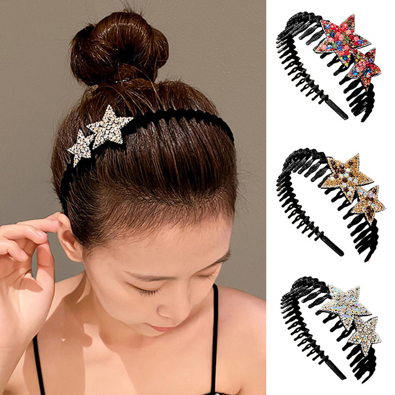 2023-as divatos csillogó lány hajgumik Aranyos színű hajpántok Szép masni csillagok fejpántok nőknek ajándékok hajkiegészítők
