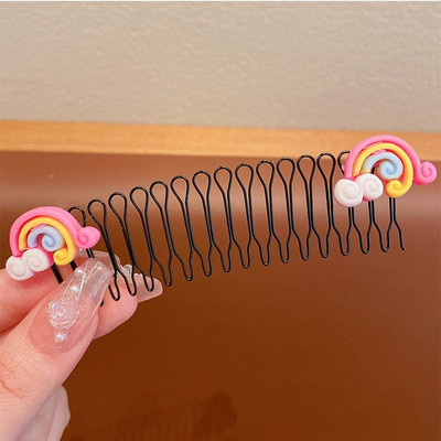 Gyermekek láthatatlan törött haj hajtű felnőtt tiara eszközök ívelt tű frufru Fix U alakú betét hajformázó fésű kiegészítők