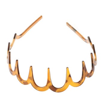 Γυναικεία Κορίτσια Zig-Zag Shark Long Tooth Hair Hoop Πλαστική ρητίνη αντιολισθητική χτένα κεφαλής κεφαλής DIY Αξεσουάρ styling