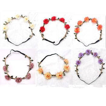 Προσομοίωση Sunflower Braid Hair Band Headwear Παιδικά Αξεσουάρ Μαλλιών Νύφη Στεφάνι Παραλία Γιρλάντα Γάμος Λουλούδι Κεφαλόδεσμος