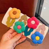 Lányok frufru klip koreai változata a baba haj kiegészítők fejdísz lányok haj kártya nem árt a haj virág haj klip