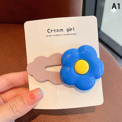 Lányok frufru klip koreai változata a baba haj kiegészítők fejdísz lányok haj kártya nem árt a haj virág haj klip