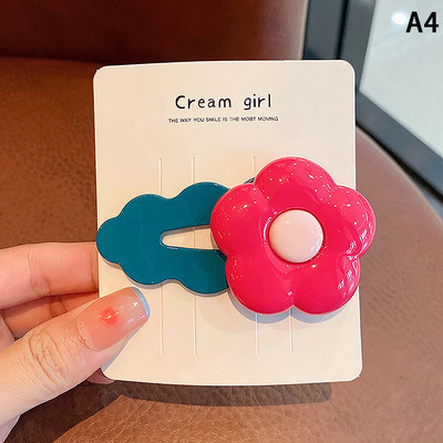 Lányok frufru klip koreai változata a baba haj kiegészítők fejdísz lányok haj kártya nem árt a haj virág haj klip