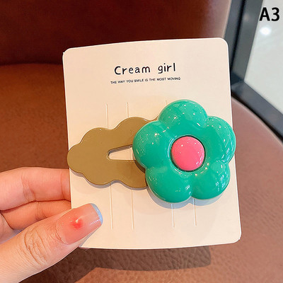 Lányok frufru klip koreai változata a baba haj kiegészítők fejdísz lányok haj kártya nem árt a haj virág haj klip