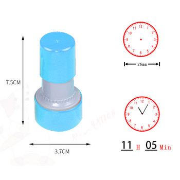 Печата с часовник Инструменти за обучение за деца, които учат на часовник няколко стила на печат за начално училище