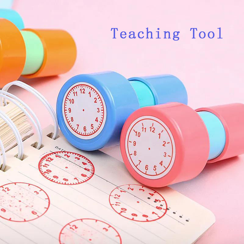 Pečat sa satom Nastavni alati za djecu koja uče na satu više stilova pečata za osnovnu školu