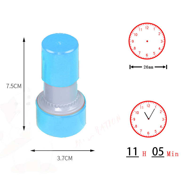 Pečat sa satom Nastavni alati za djecu koja uče na satu više stilova pečata za osnovnu školu