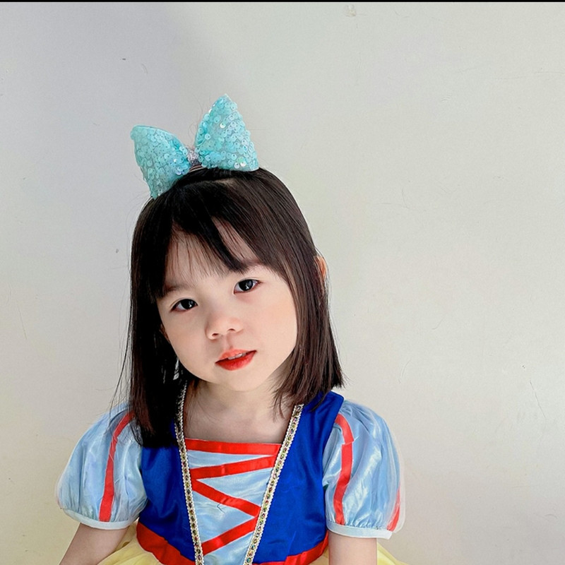 Korejske mašne za kosu Ukosnice Dječje šljokice Slatka princeza Festivalska izvedba Gornja štipaljka Djevojka ne boli Kartica Kosa kopče